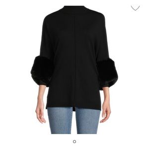Saks Fifth Fur Trimmed Sweater